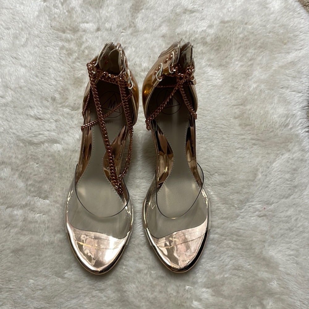 Missguided heels Rose Gold